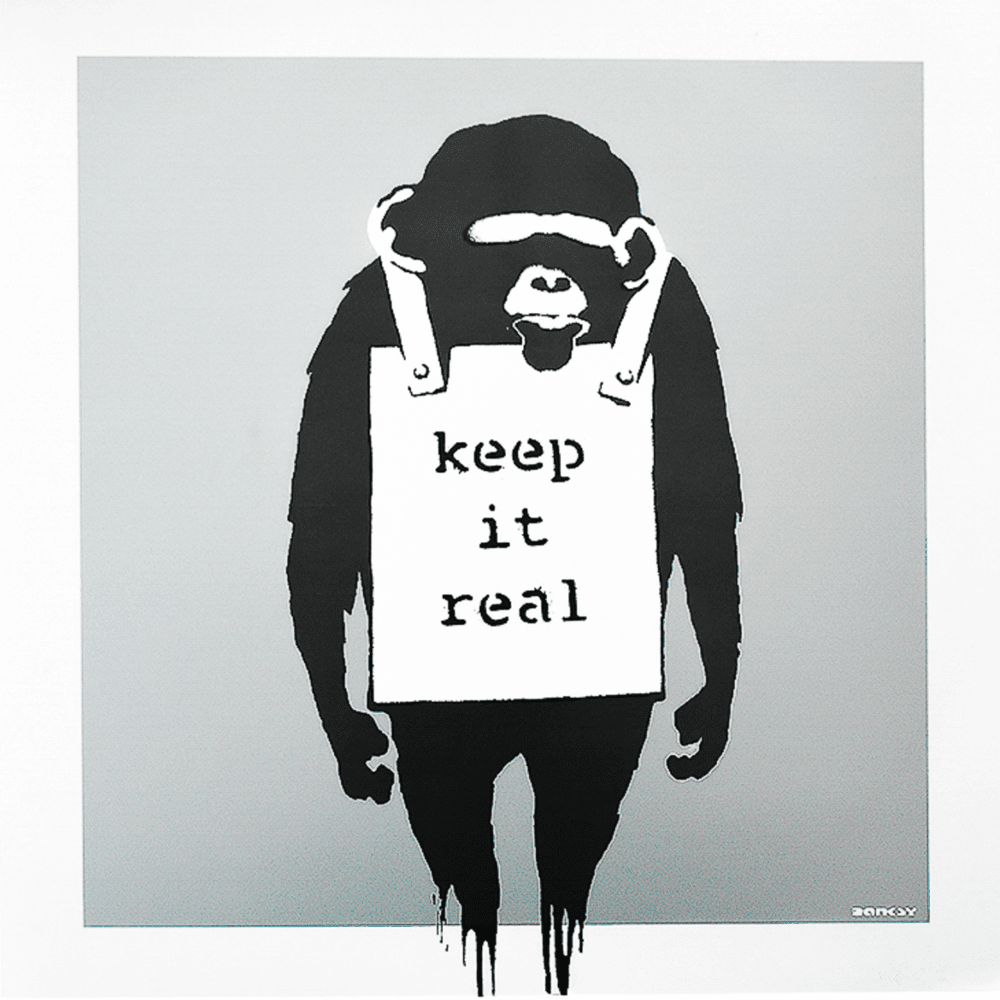 【インパクトページ 】WCP MONKEY KEEP IT REAL Vinyl offset printing 